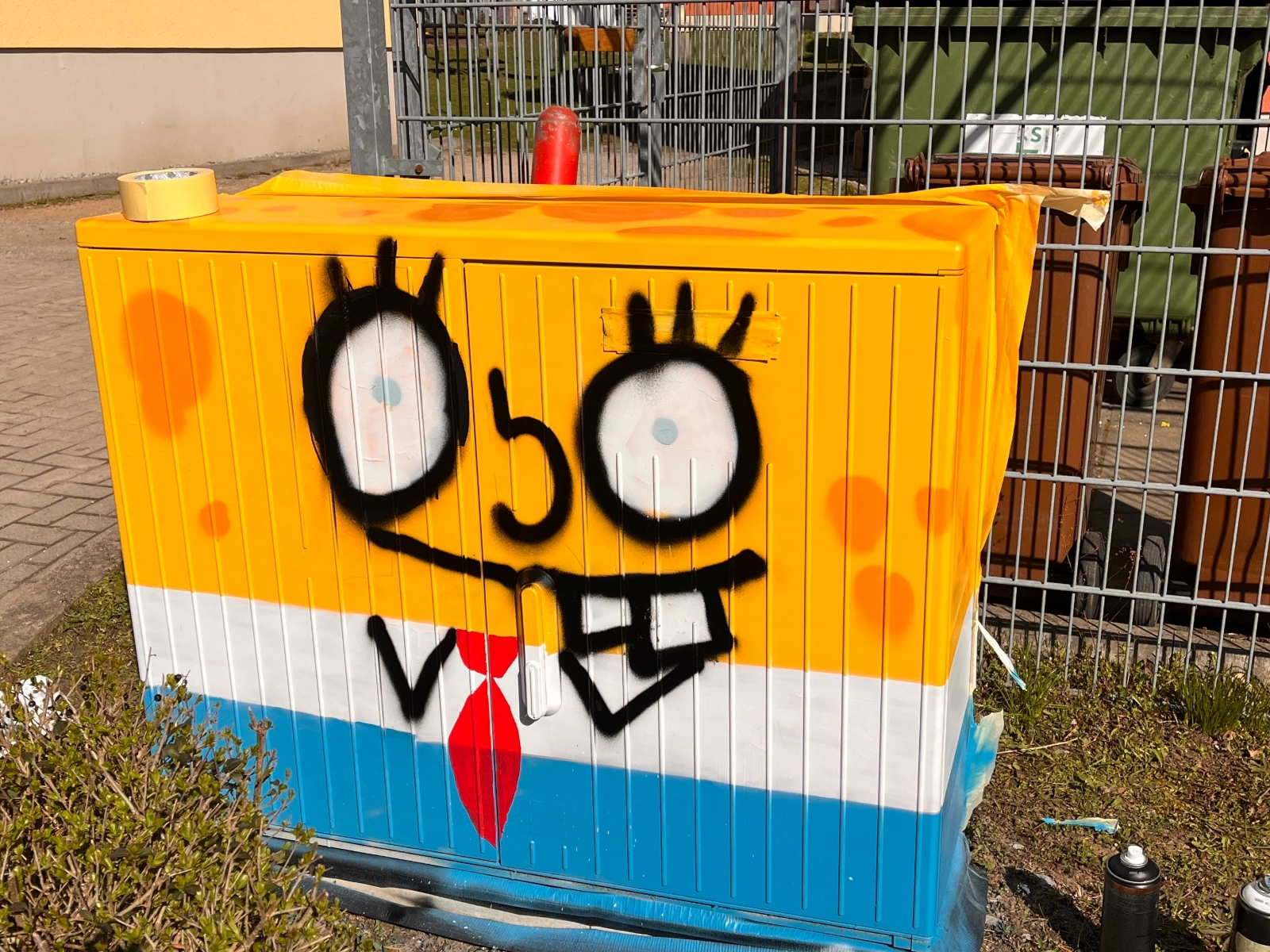 Ein farbenfroher Stromkasten im Südviertel, der sich sehen lassen kann!