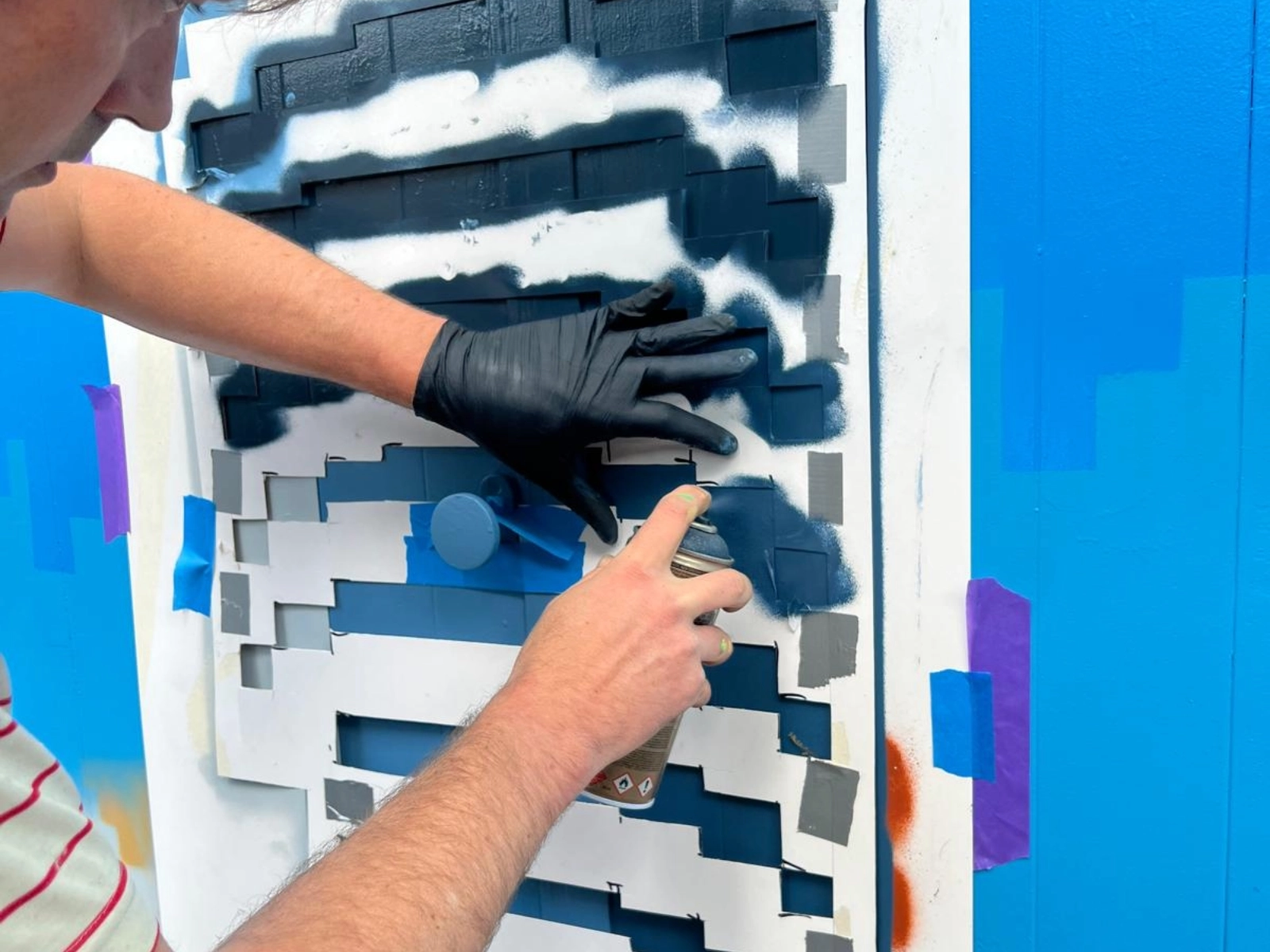 Michael Drosdek (Farbgefühl) in Aktion. 